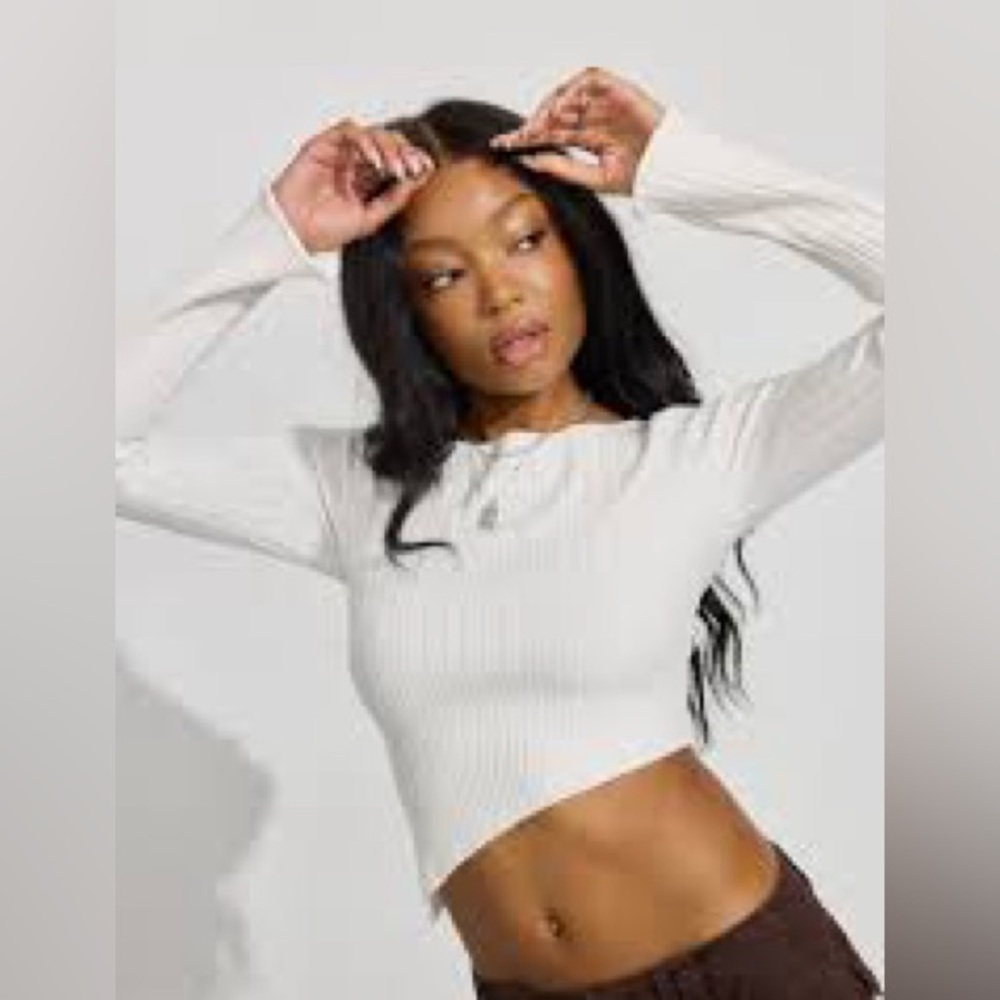 Urban Rebel White Long Sleeve Top. Item #11322